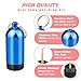 Pecihiko Scuba Diving Tank, Aluminum Alloy Mini Dive Tank Key Ring with Brass O-Ring Pick and 12 O-Rings, Compact Repair Kit Cylinder Valve Sealing Rings for Diving Gear Equipment Maintenance (Blue)