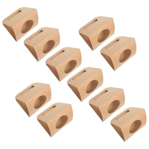 DECHOUS 10pcs Portable Drink Carrier with Handles Disposable Cup Holder for Hot Cold Beverages for Takeaway Containers for Bubble Tea Coffee and Juice