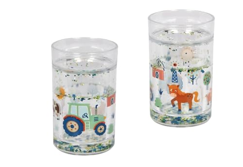 Die Spiegelburg Vaso de plástico con diseño de tractor, 11 cm de alto, 6,5 cm de diámetro, 1 vaso