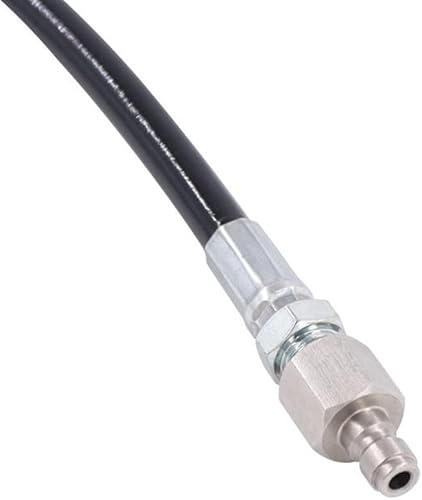 Miniatura 22 de Manguera de llenado de paintball de 4500psi Extensión de látigo de acero inoxidable Estación de llenado de aire y sistema de carga (10 pulgadas)