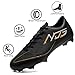 Imagen de NUTTOPL Zapatos de Fútbol para Hombre Spike Profesionales Atletismo Calzado de Fútbol Turf Adolescentes Zapatillas de Deporte Zapatos de Fútbol al Aire Libre de Competición Negro 43 EU