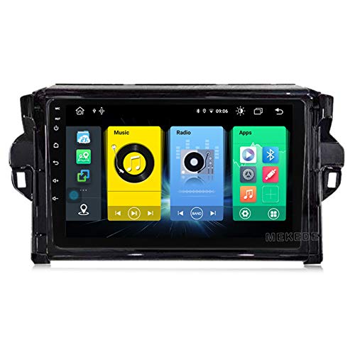 Autoradio passend für Toyota Fortuner 2016-2018 In Dash 9 Zoll GPS-Navigator Doppel-DIN-Haupteinheit, unterstützt USB SD FM Video Bluetooth