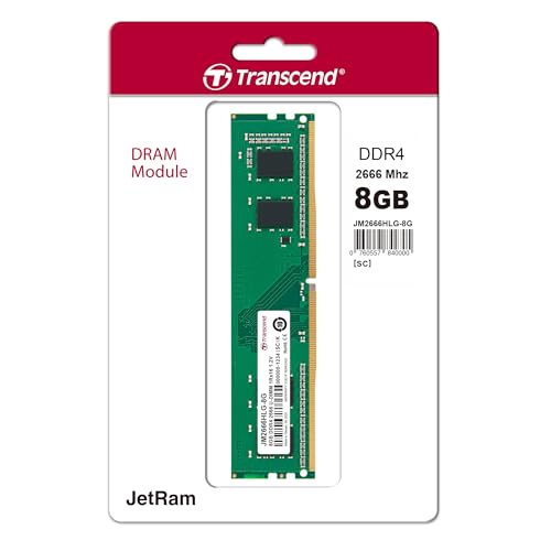 Transcend JM2666HLG-8G -KIT 8GBx2 DDR4 3200MHz U-DIMM 1Rx8 1.2V
