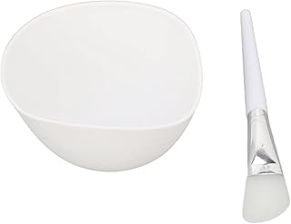 Conjunto de tigela de mistura de máscara facial, tigela de máscara facial DIY com pincel de silicone leve, máscara de lama requintada kit de ferramentas DIY para beleza de cuidados com a pele