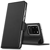 GEEMAI per Samsung S20 Ultra Cover, Flip Custodia Carte di Credito da Funzione Stand in PU Premium Protezione di Lunga Durata, per Samsung Galaxy S11 Plus Smartphone.(Nero)