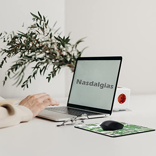 Cute Mouse Pad, Custom Cat Cactus Plant Mousepad Green, Original Aesthetic Mouse Pad Design, Washable Square Cloth Mousepad For Office Laptop, Non-Slip Rubber Base Mouse Pads For Wireless Mouse #TOP1