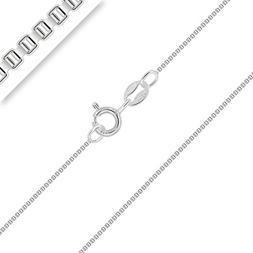 Chaîne Argent 925 Planetys, maille vénitienne rhodiée 1mm au raffinement durable