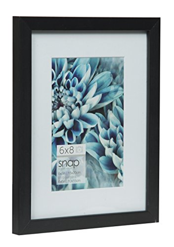 Snap 05Fw1803 Wall Mount Mat Picture Frame, 6 Inches X 8 Inches, Black #TOP1