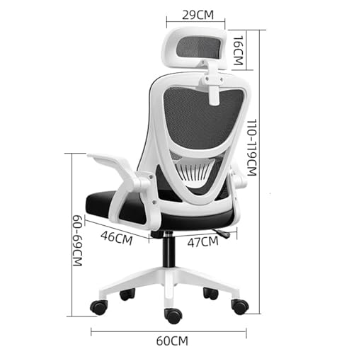 VINNYSEN Gaming Chair Office Chair Ergonomic Office Chair, Breathable Mesh Design High Back DeskChair with Adjustable Headrest Swivel Armrest and Lumbar Support