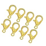 BESPORTBLE Anneaux Fermoirs Bijoux Homard Fermoir Porte- Clés Pack de 100 Alliage Homard ...
