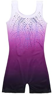 Zaclotre Kid Girls Gymnastic Leotard Sparkly Shiny Diamond Ballet Dance One Piece Outfit
