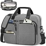 RAINSMORE Laptop Bag for Men 15.6 17.3 Inch Waterproof Laptop Bag Large Professional Messenger Bag for Business Travel Work