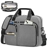 RAINSMORE Laptop Bag for Men 15.6 17.3 Inch Waterproof Laptop Bag Large Professional Messenger Bag for Business Travel Work