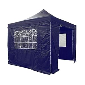 All Seasons Gazebos 3 x 3 m volledig waterdicht vouwpaviljoen met 4 zijpanelen – marineblauw