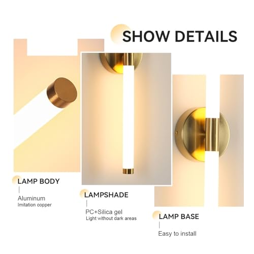 Aplique de pared LED moderno de 80 cm para espejo de baño acrílico 7