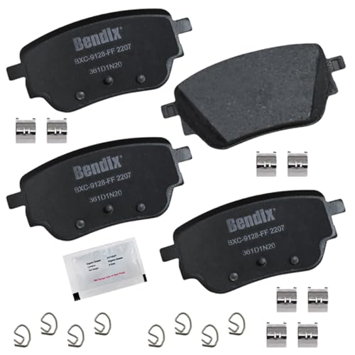 Image of Bendix Priority1 CFC2207 Ceramic Rear Brake Pads for Mercedes-Benz A200 2020, A220 2021-2019, CLA200 2020-2019, CLA250 2021-2020