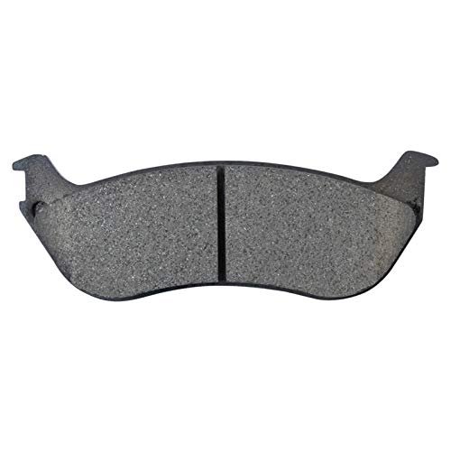 Image of TRQ Rear Brake Pad and Rotor Set Ceramic Parking Brake Shoe Compatible with 1996-2002 Ford Crown Victoria Lincoln Town Car Mercury Grand Marquis