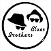 Produktbild 1art1 Blues Brothers Logo, Hüte Und Sonnenbrillen Poster-Sticker Tattoo Aufkleber 9x9 cm