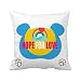 OFFbb-USA - Funda cuadrada para cojín con diseño de osito