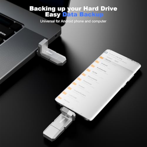 Image of Orlian 1TB External Portable SSD USB Solid State Drive Up to 500MB /s USB 3.2 Gen 2 Dual Drive Type C + USB A Solid State Thumb Drive for Phone /Android Laptops /Windows /Mac, Silver