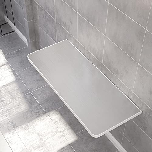 Bureau mural rabattable acier inoxydable | Bureau d'ordinateur à abattant - 2