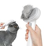 aumuca Cat Brush Dog Brush for Shedding, Cat Brushes for Long or Short Haired Cats, Dog Hair Brush Cat Grooming Brush Cat Comb Cat Deshedding Brush Easily Removes Mats, Tangles, and Loose Fur, White