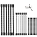 Twist Tie - 18PCS Silicone Cable Ties, Reusable Twist Ties Bendable Cable Ties for Bundling and Holding, 4 6 8 Inch Cable Tie Straps Organizer(Black)