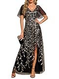 Photo Gallery ever-pretty abito da ospite di nozze asimmetrico scollo a v linea a paillettes foglia stile impero abito elegante donna cerimonia oro nero 48 Photo Gallery ever-pretty abito da ospite di nozze asimmetrico scollo a v linea a paillettes foglia stile impero abito elegante donna cerimonia oro nero 48