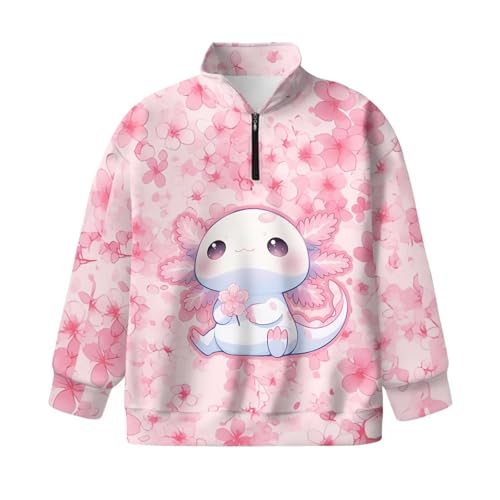 Sweatshirts for Girls Soft Warm 1/4 Zip Up Drop Shoulder Long Sleeve Pullover Tops Casual Loose Hoodie Fall Jackets4