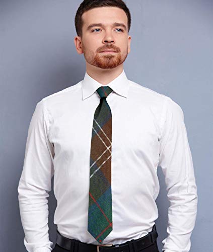 Cravate écossaise en tartan Chisholm Hunting léger tissée avec précision