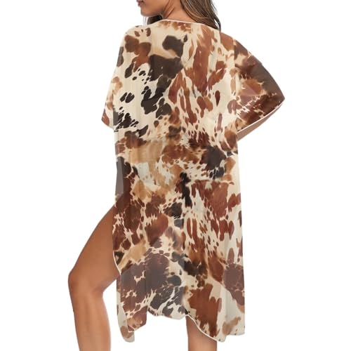 Women Summer Cover Ups for Swimwear Kimono Cardigan Loose Bathing Suit Cover up Casual Beach Bikini Coverups