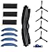 Fantisi Ersatzteile für Muzili G9070 R9000 Staubsauger-Zubehör-Set mit 1 Rollenbürste + 3 Filter + 4 Seitenbürsten + 4 Wischtücher + 1 Reinigungsbürsten.