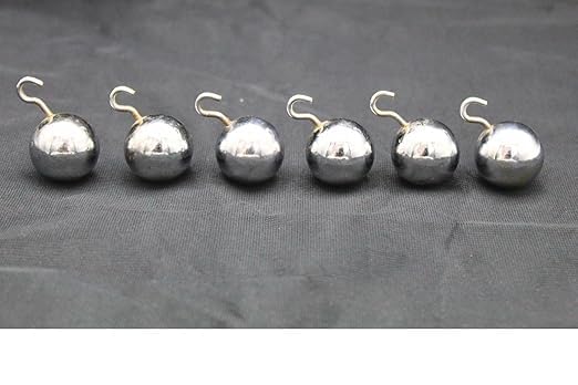 Physics Lab Metal Pendulum Bob Balls, Steel, 25mm Diameter with Hooks Pack of 12