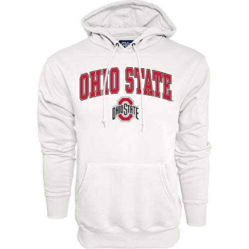 Sudadera con capucha NCAA blanca para campus universitario y estilo urbano
