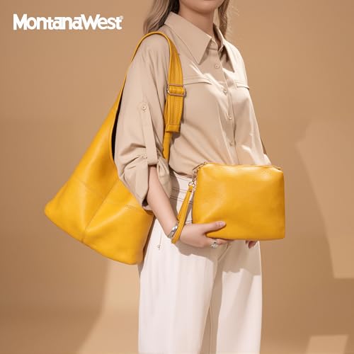 Montana West Hobo Bags for Women Ultra Soft Foldable Shoulder Bag Purse with Coin Purse,MWC2-122YL