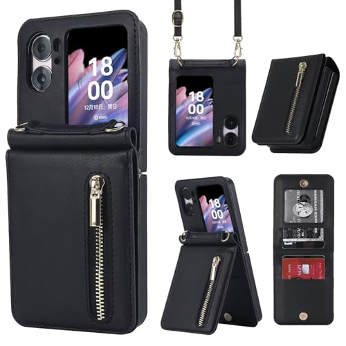 Coque Oppo Find N2 Flip portefeuille 5 cartes pour tout libérer
