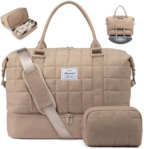 LOVEVOOK Travel Duffel Bag - Versatile Weekender Bag for Women, P...