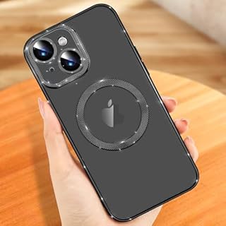 Rainway Magnetic for iPhone 15 Pro Max Case with Full Camera Protection, [Military Grade Drop Protection][2023 Upgrade Super Magnetic] Compatible with MagSafe Anti-Scratch Phone Cover (6.7"), Silver