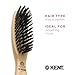 Kent PF10 Natural Boar Bristle Brush - Hair Straightening, Styling and Smoothing for Short to Medium Length Hair, Travel-Friendly