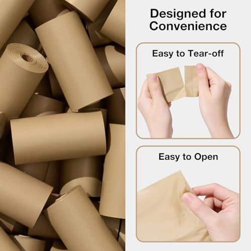 Image of VETRESKA Dog Poop Bags, Leak Proof, Extra Thick and Large Pet Waste Bags for Dog Walking and Cat Litter, Sandalwood & Almond Scented, 300 Bags