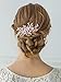 Produktbild SWEETV Rose Gold Hochzeit HaarKamm Braut Haarschmuck Blume Haarspange Kamm Kopfschmuck für Frauen
