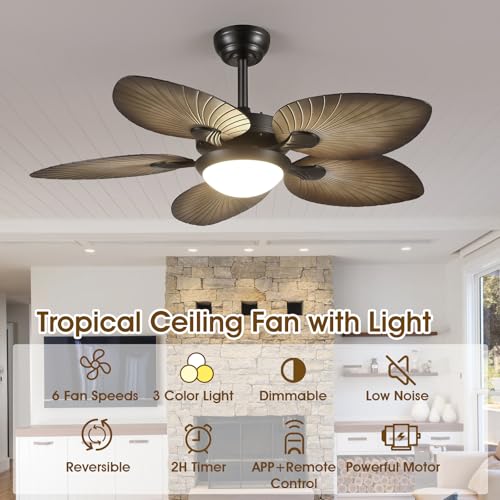 Tropical-Ceiling-Fans-with-Lights-44-Inch-Indoor-Outdoor-Palm-Leaf-Ceiling-Fan-for-Patios-Porch-Bedroom-RemoteAPP-Control-Dimmable-6-Speeds-Reversible-Wood-Grain Tropical Ceiling Fans with Lights 44 Inch Indoor Outdoor Palm Leaf Ceiling Fan for Patios Porch Bedroom RemoteAPP Control Dimmable 6 Speeds Reversible Wood Grain