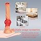 BDSMYOU 4.0 Realistischer Horse Dildo Groß Pferde Dildo - 300mm Riesen Dildo mit Saugnapf & Hoden,Realistische Dildos Monster Dildo Penis Anal Dildo Buttplug Analplug Analdilos (Realistisch-rot, S)