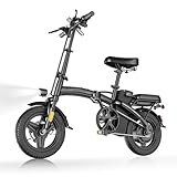 【UL2849 Security Certification 】UL2849 & GCC Certified Commuter E-Bike for Adults, Passed 200+ Mile Durability Tests. Front suspension with shock absorbers absorbs shock, stabilizes and enhances riding comfort, ensuring reliable performance for every...