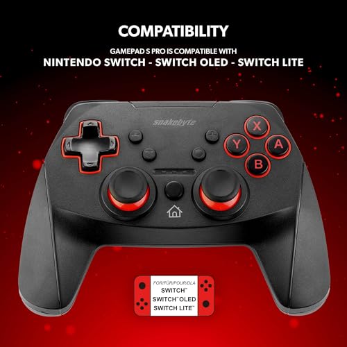 Mando para Nintendo Switch con Bluetooth 3.0 Snakebyte Game Pad S Pro sin cables 6
