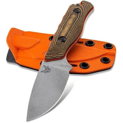 Canyon Knife with Orange Kydex Sheath
