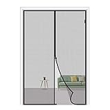 Magnetic Screen Door, Magic Mesh French Screens 40 X 83 Fit Doors Size Up to 38”W X 82”H Max with Full Frame Velcro Magnet Mosquito Curtain Keep Fly Bug Out