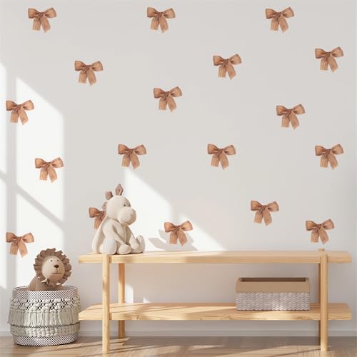 6 láminas vinilo decorativo marrón con lazo miniatura 4