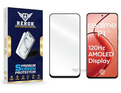 Image of Gorilla Tempered Glass Screen Protector Compatible with Realme P1 5G [Pack of 1] | Edge-to-Edge, Bubble-Free, Case Friendly, Easy Installation Kit