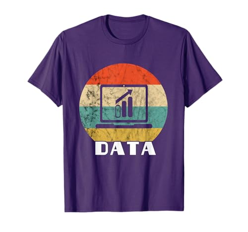Data Analyst Retro Vintage Digital Data Analysis Software T-Shirt